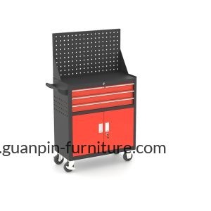 Three Drawer Steel Tool Trolley