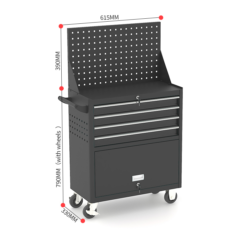 Four Drawer Tool Trolley - Image 4