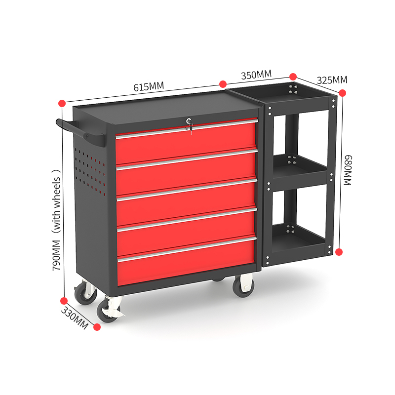Five Drawer Tool Trolley - Image 10