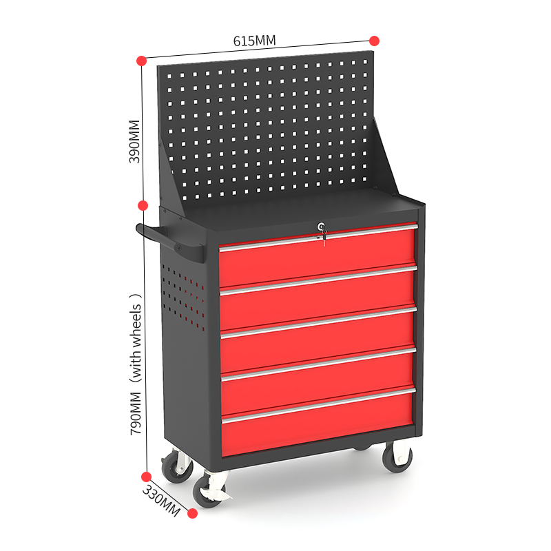 Five Drawer Tool Trolley - Image 5