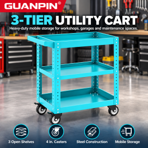 Three-Tier Tool Trolley